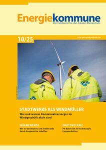 Abbildung Oktoberausgabe 2025 der Fachzeitschrift Energiekommune