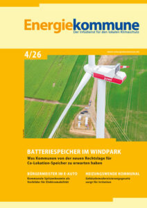 Titelbild der Zeitschrift Energiekommune 4/26